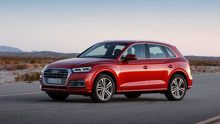 Audi med quattro nr 8 mio er en Q5 quattro i Garnet red