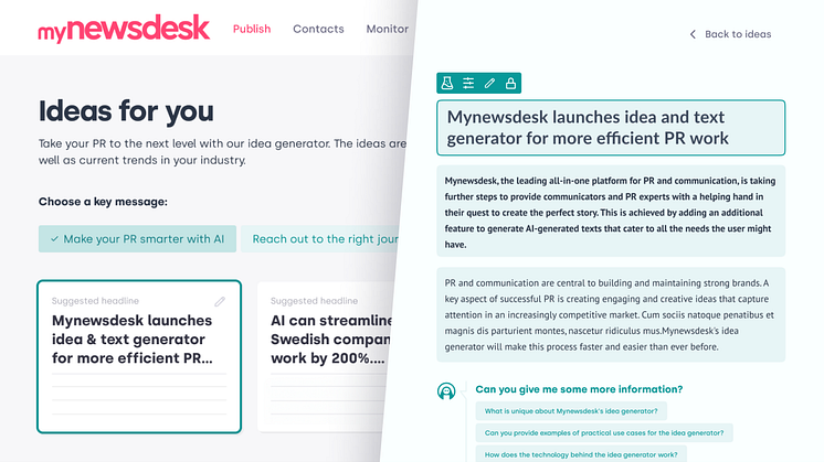 Mynewsdesk launch CoPilot