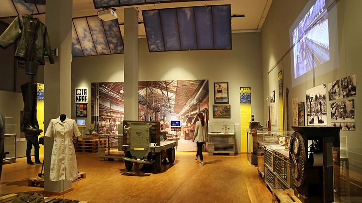 Blick in die Ausstellung "WerkStadt Leipzig"
