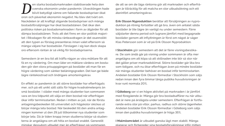 Erik Olsson Fastighetsförmedling kommenterar bostadsmarknaden 21 juli 21.pdf