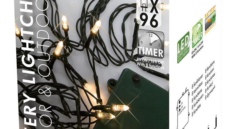 Batteridriven ljusslinga med LED förpackningen