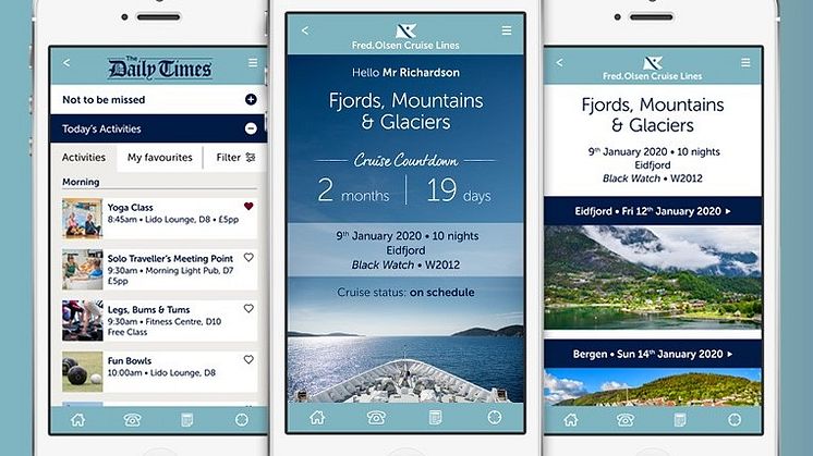 Fred. Olsen Cruise Lines launches new app to enhance guest experience
