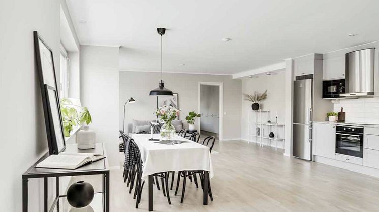 Lokaler blev fyra lägenheter med kanonläge i Skellefteå