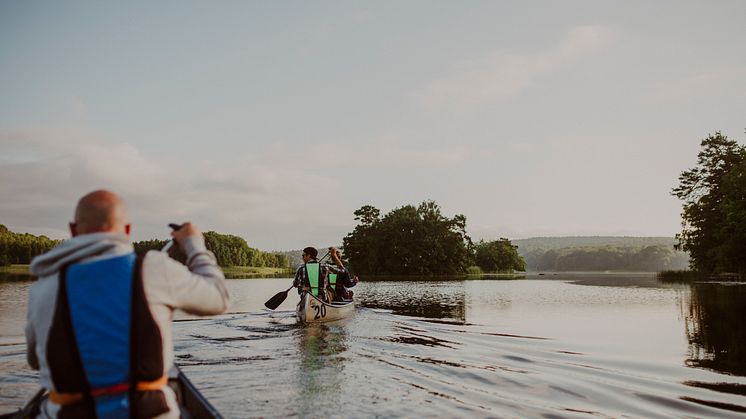 Paddling på Ivösjön, fotograf Mickael Tannus