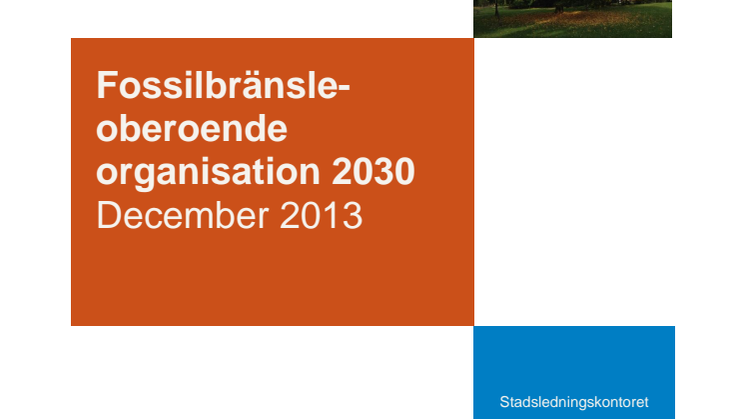 fossiloberoende organisation 2030