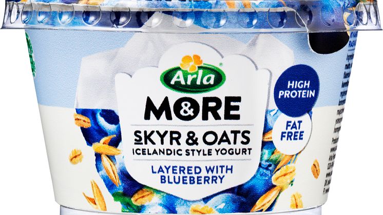 Skyr og havre med blåbær