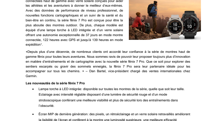 CP Garmin Série fēnix 7 Pro