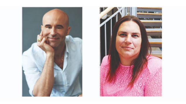 Mark Levengood och Susanne Hägglund besöker högskolan. (Fotograf - bilden på Mark Levengood: Stellan Herner)