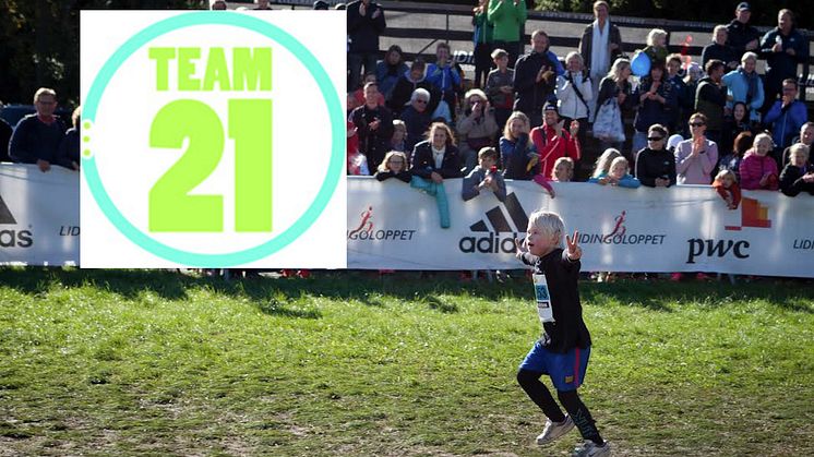 Team 21 springer Lidingöloppet 