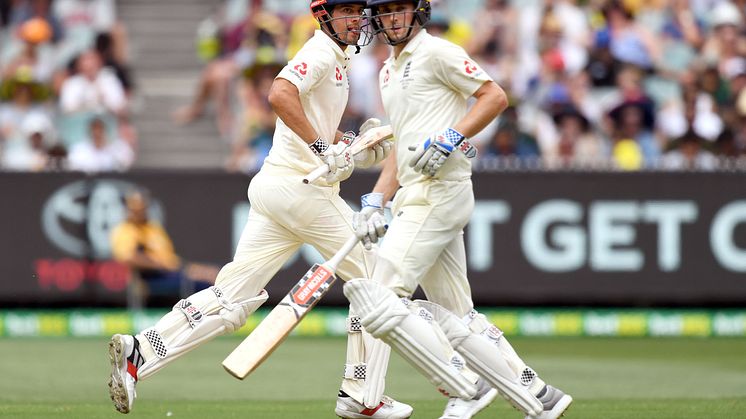 England Test players Alastair Cook (L) and Chris Woakes (R) will play for the Lions.