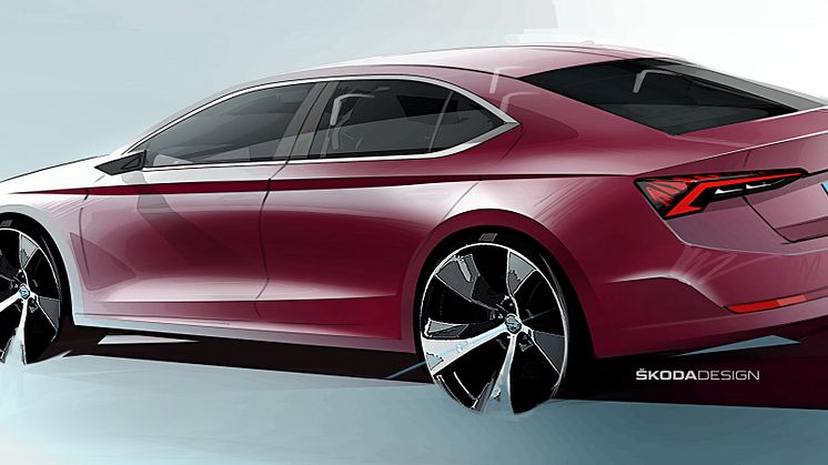 ŠKODA afslører designtegninger af ny OCTAVIA