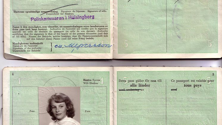Svenska pass som användes vid flytthjälp