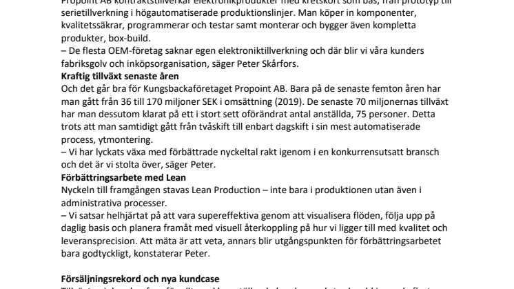 Växande marknad för elektroniklösningar