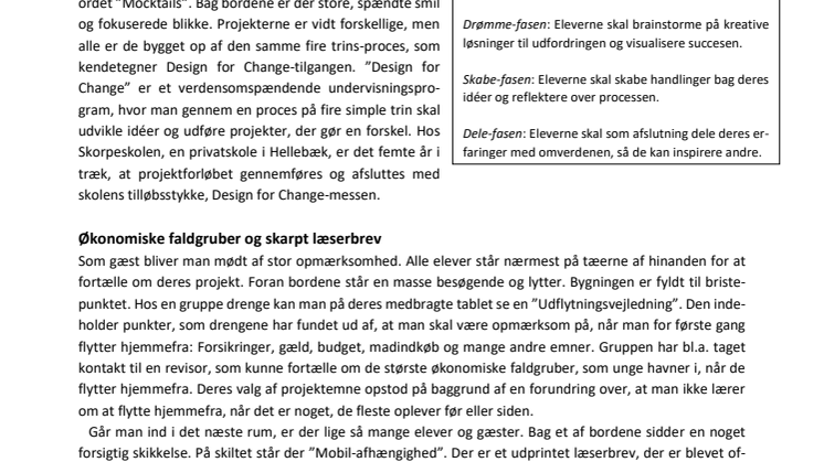 Design for Change: Elever skaber en forskel