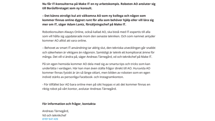 Boråsroboten som svarar på dina IT-frågor