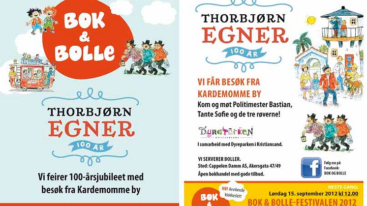 Velkommen til Bok & bolle - Thorbjørn Egner 100 år 