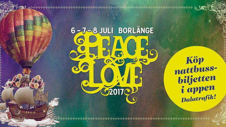 Nattbussar under Peace & love 