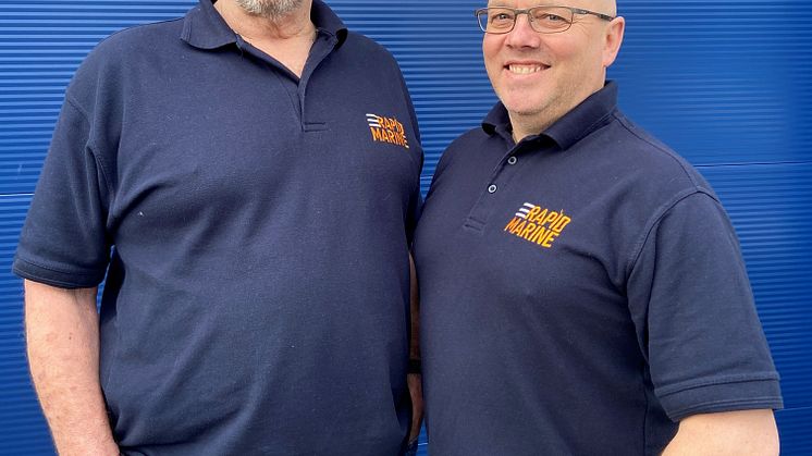Rapid Marine Managing Director Mike Evers (left) and Sales Manager Neal Phillips