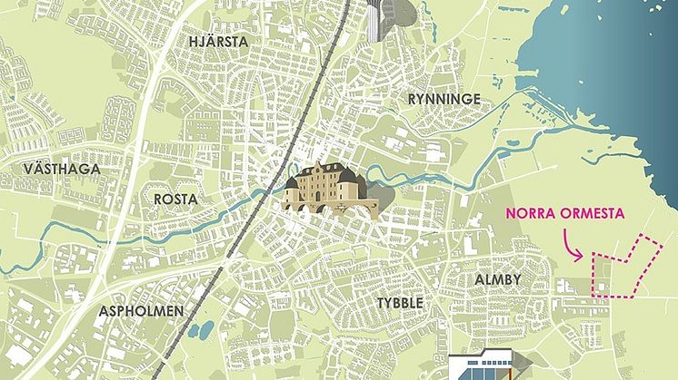 ​OBOS planerar för exklusiva hus i Norra Ormesta, Örebro