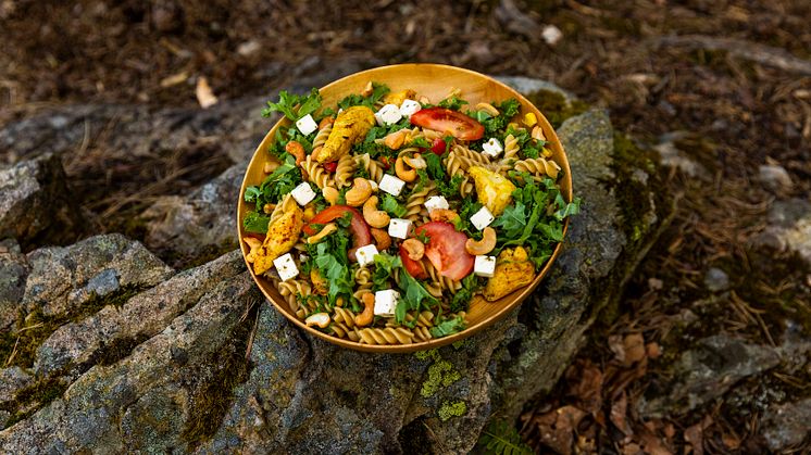 PERFEKT TURMAT: Kyllingsalat kan friste både store og små. Foto: John Hobberstad