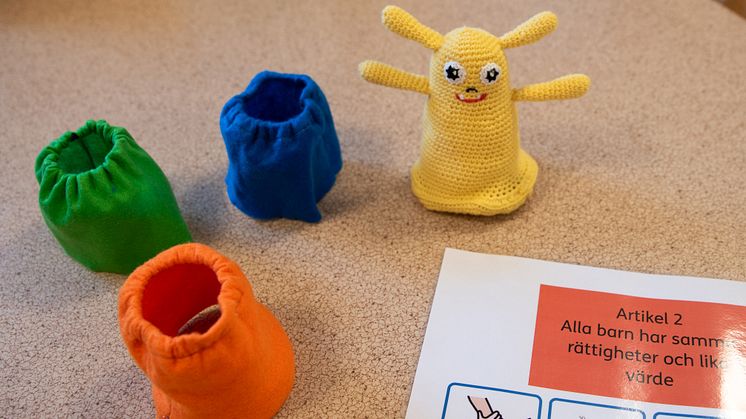 Förskolebarn i Eslöv jobbar med UNICEF
