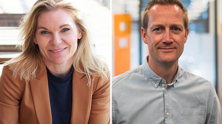 NYE I NT-LEDELSEN: Tina Rødahl og Vegar Strand.