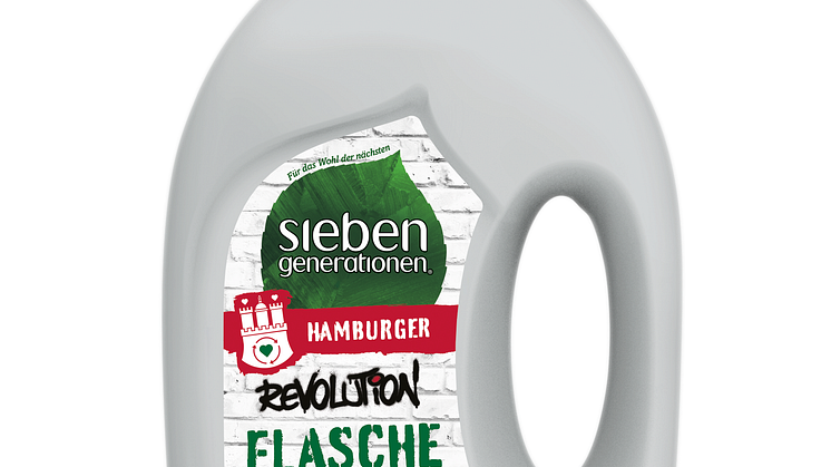 Flache aus 100 Prozent recyceltem Kunststoff
