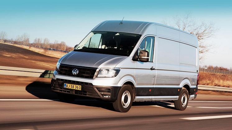 Crafter får Front Assist med City Emergency Brake som standardudstyr.