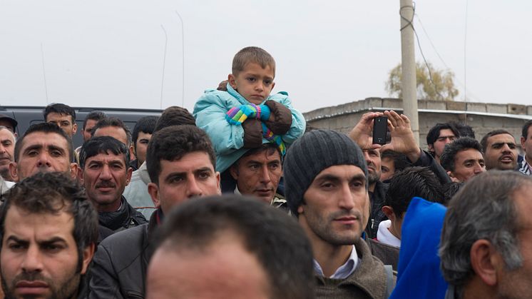 Över 4,7 miljoner människor har flytt från Syrien. Här ett foto från Kawrgosik flyktingläger nära Erbil.