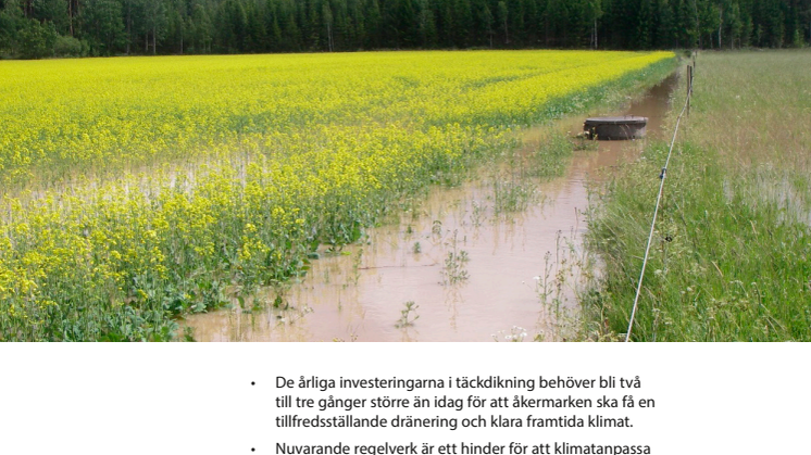 Avvattning av jordbruksmark i ett framtida klimat
