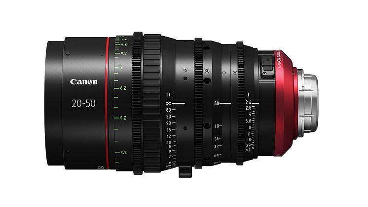 Canon CN-E20-50MM T2.4 L F_FP PL LEFT SIDE