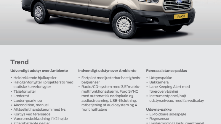 Ny 2-tons Ford Transit