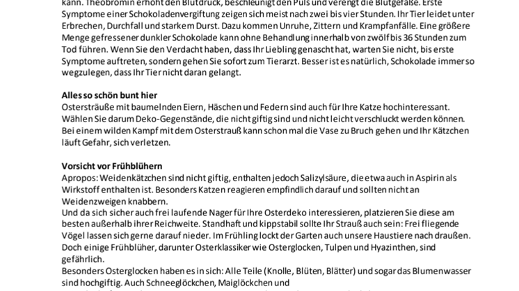 Ostern für Alle! So haben auch unsere Haustiere Spaß am Fest.
