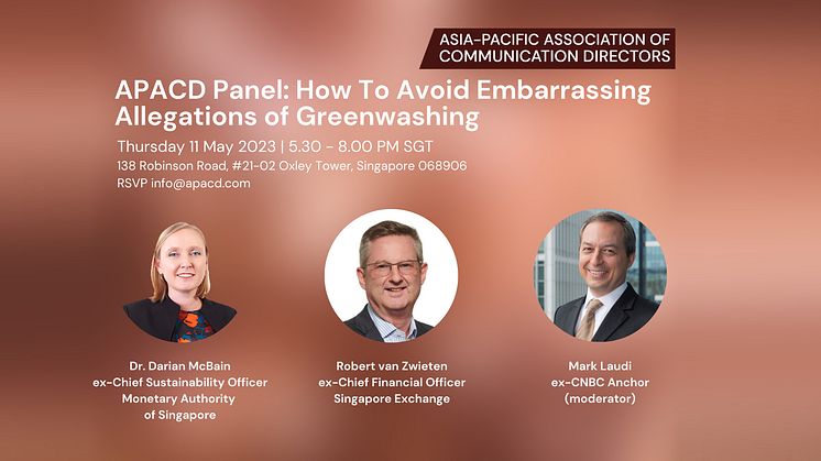 APACD event: How To Avoid Embarrassing Allegations of Greenwashing