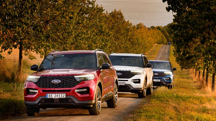 Ford Explorer ladbar hybrid 2020 Norge