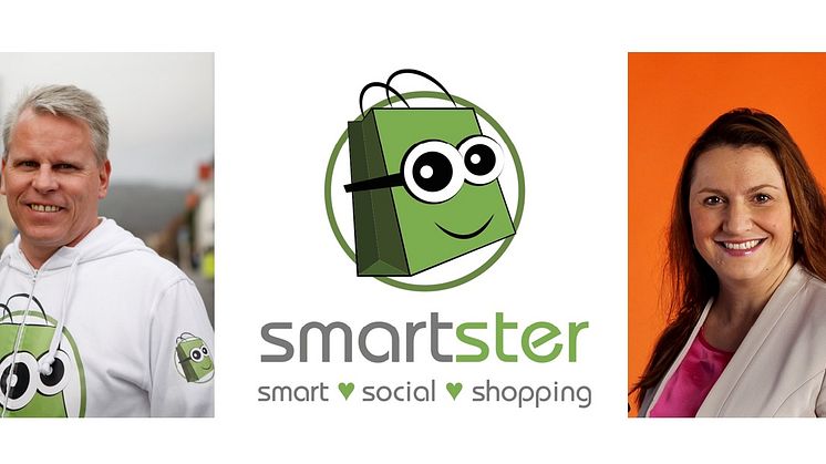 Smartsters grundare tillika VD, Andreas Swahn, tillsammans med styrelsens ordförande, Klementina Österberg.
