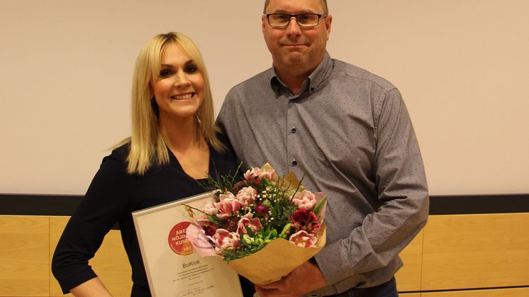 Från vänster: Jeanette Thörnkrantz Madsen, Analyschef BoKlok och Jerrie Kristiansson, Marknadschef BoKlok