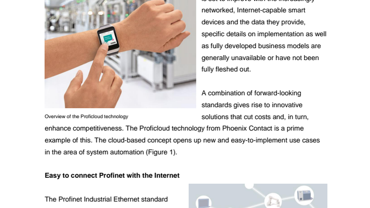 Innovative combination of automation and cloud technology