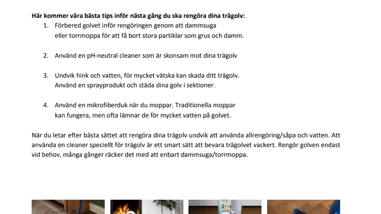 Bästa sättet att rengöra dina trägolv