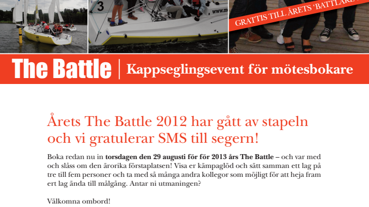 SMS vinnare av Årets The Battle 2012