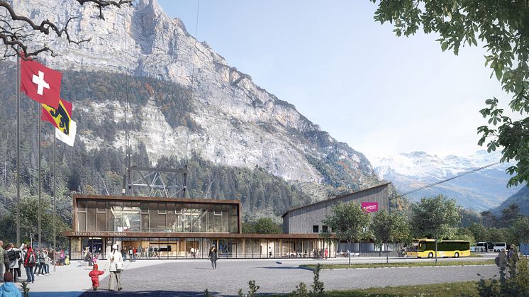Visualisierung SCHILTHORNBAHN 20XX: Talstation Stechelberg 