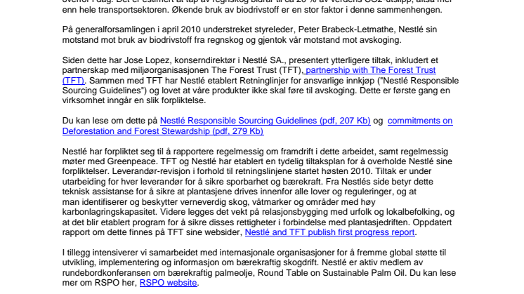 Aktuelt om palmeolje og avskoging