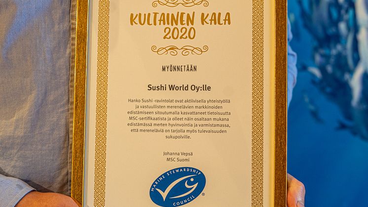 Kultainen Kala 2020 - Hanko Sushi