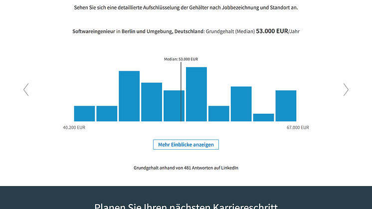 LinkedIn Gehaltsvergleich