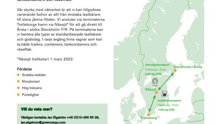 Direktlinje Trelleborg - Årsta