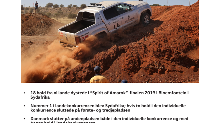 Danskere imponerer i Amarok offroadfinale i Sydafrika