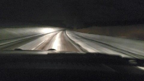 Team Audi 80 på vej sydpå (foto Per Brodersen)