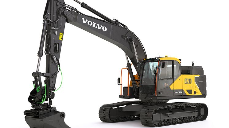 Volvo EC230 Electric - frilagd bild vänster fram