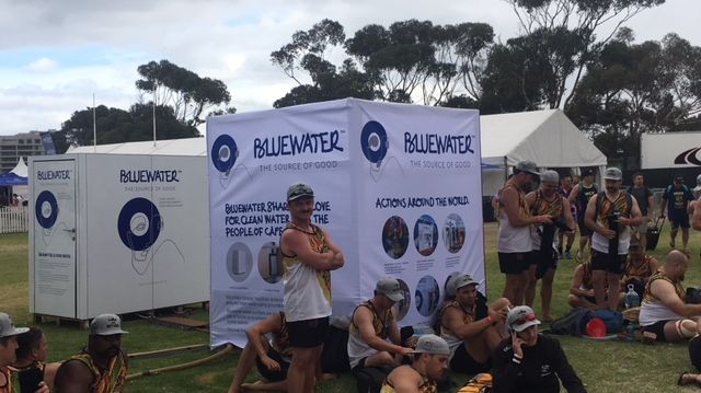 Bluewater is helping visitors to Cape Town Ten's lifestyle event stay well hydrated despite the acute water shortage in the city.