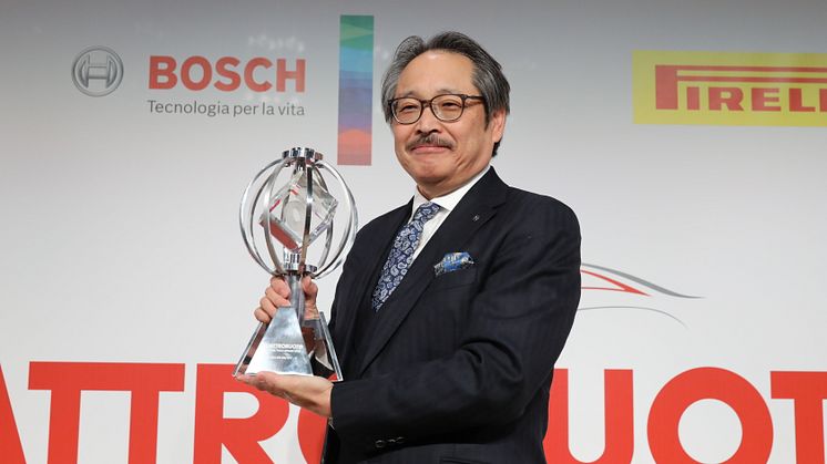 Fujiwara-san med Quattroruote Global Tech Award 